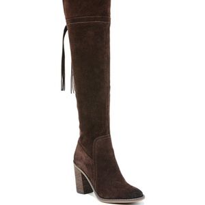 FRANCO SARTO OVER THE KNEE BOOT - Chocolate